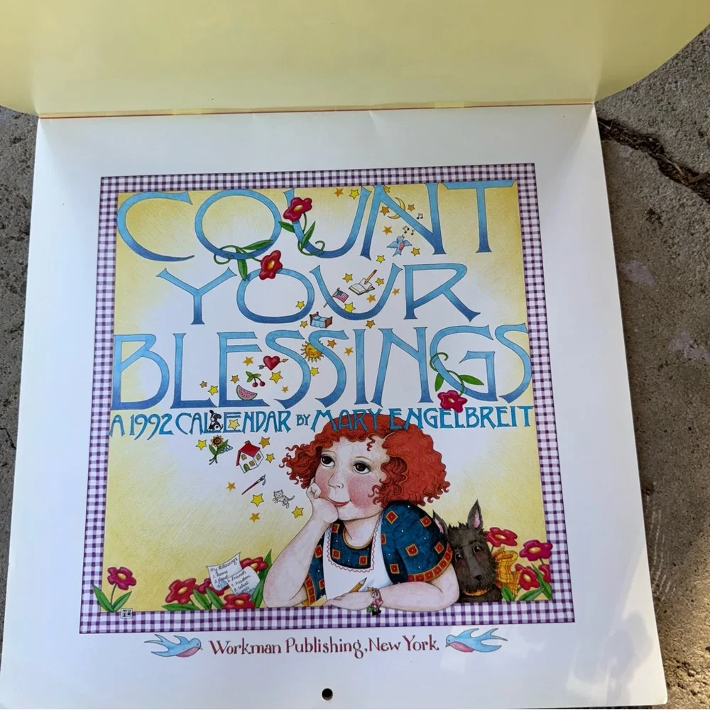 Mary Engelbreit 1992 Calendar Count Your Blessings‎